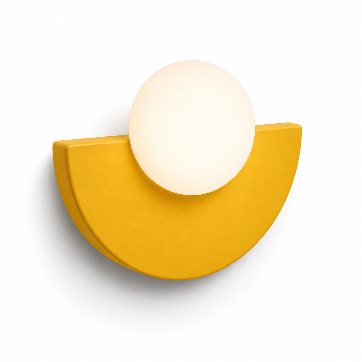 Lampe de chevet demi cercle colorée