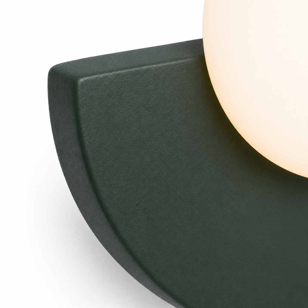 Lampe de chevet demi cercle colorée