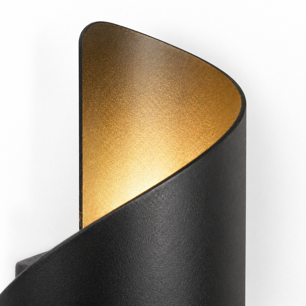 Lampe de chevet murale spirale moderne