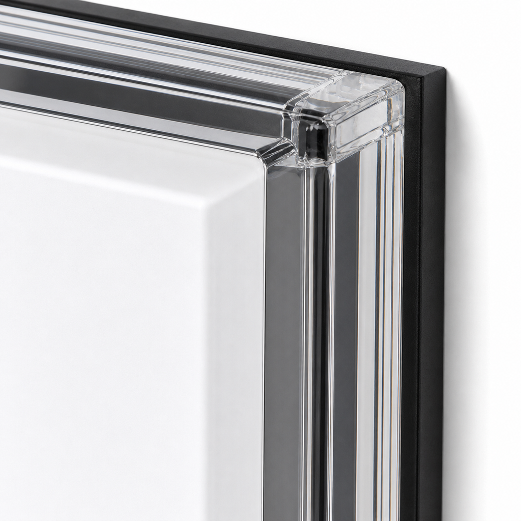 Lampe de chevet murale en verre colorée carré
