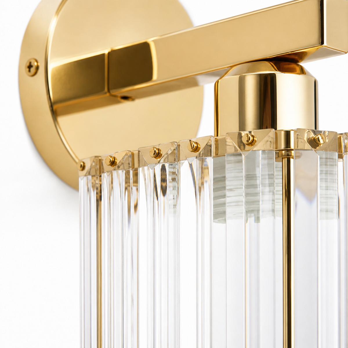 Lampe de chevet murale design verre