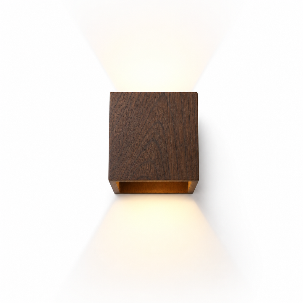 Lampe de chevet murale carré minimaliste