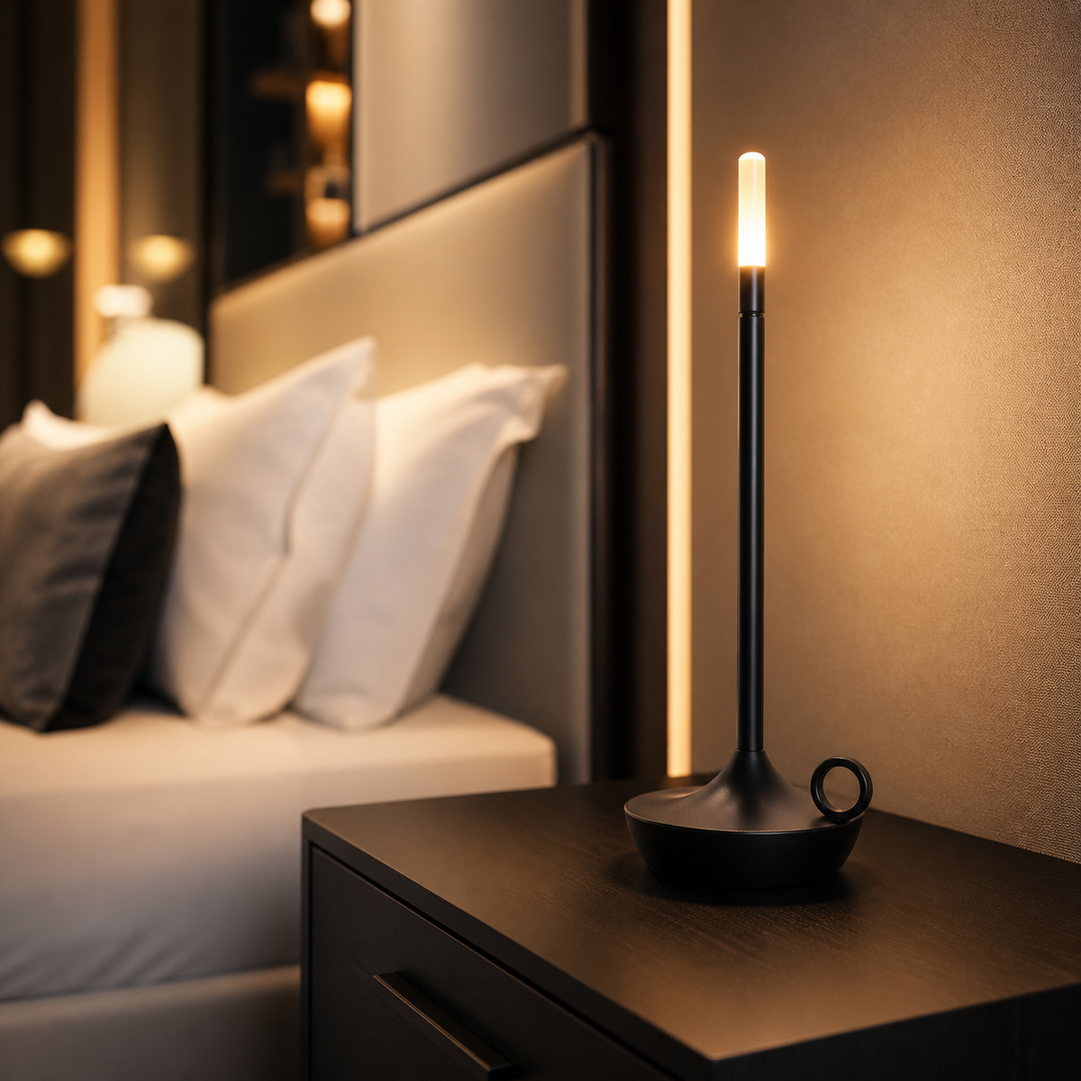 Lampe de chevet aluminium Led