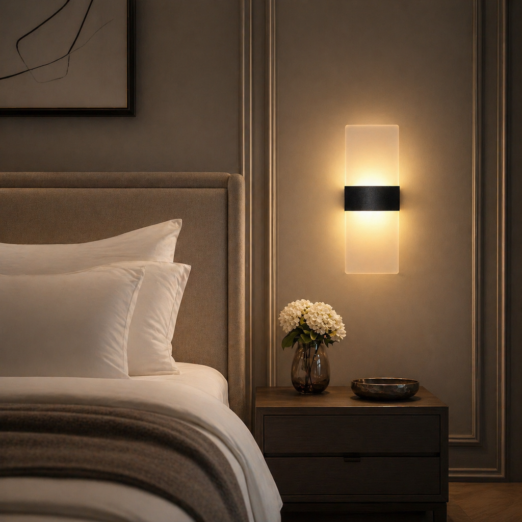 Lampe de chevet murale aluminium