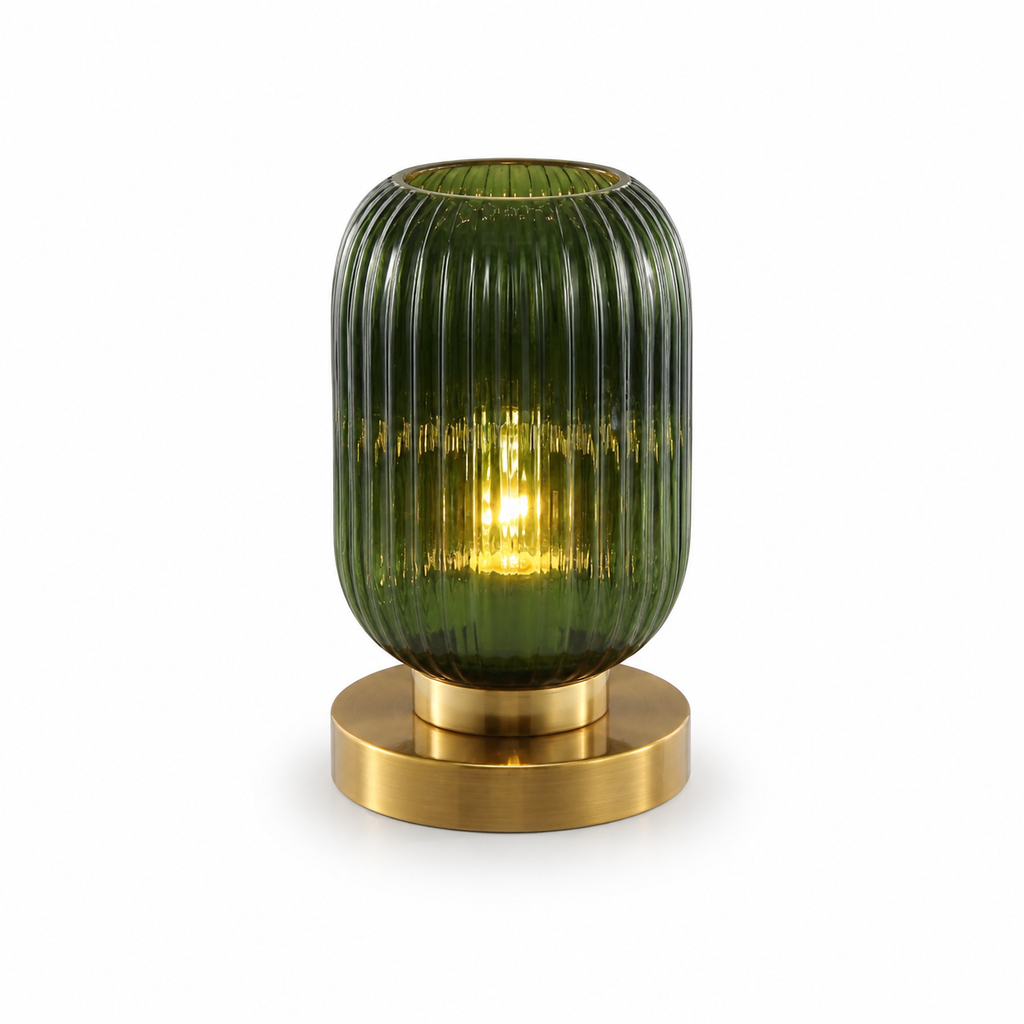 Lampe de chevet design en verre