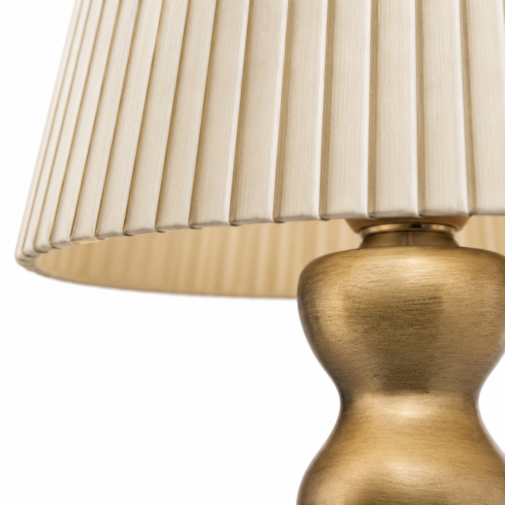 lampe de chevet vintage dorée