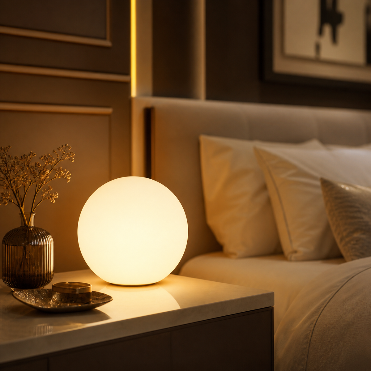 Lampe de chevet sphère