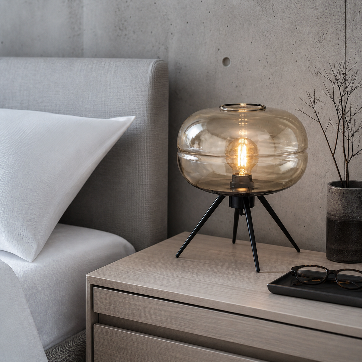 Lampe de chevet design art moderne
