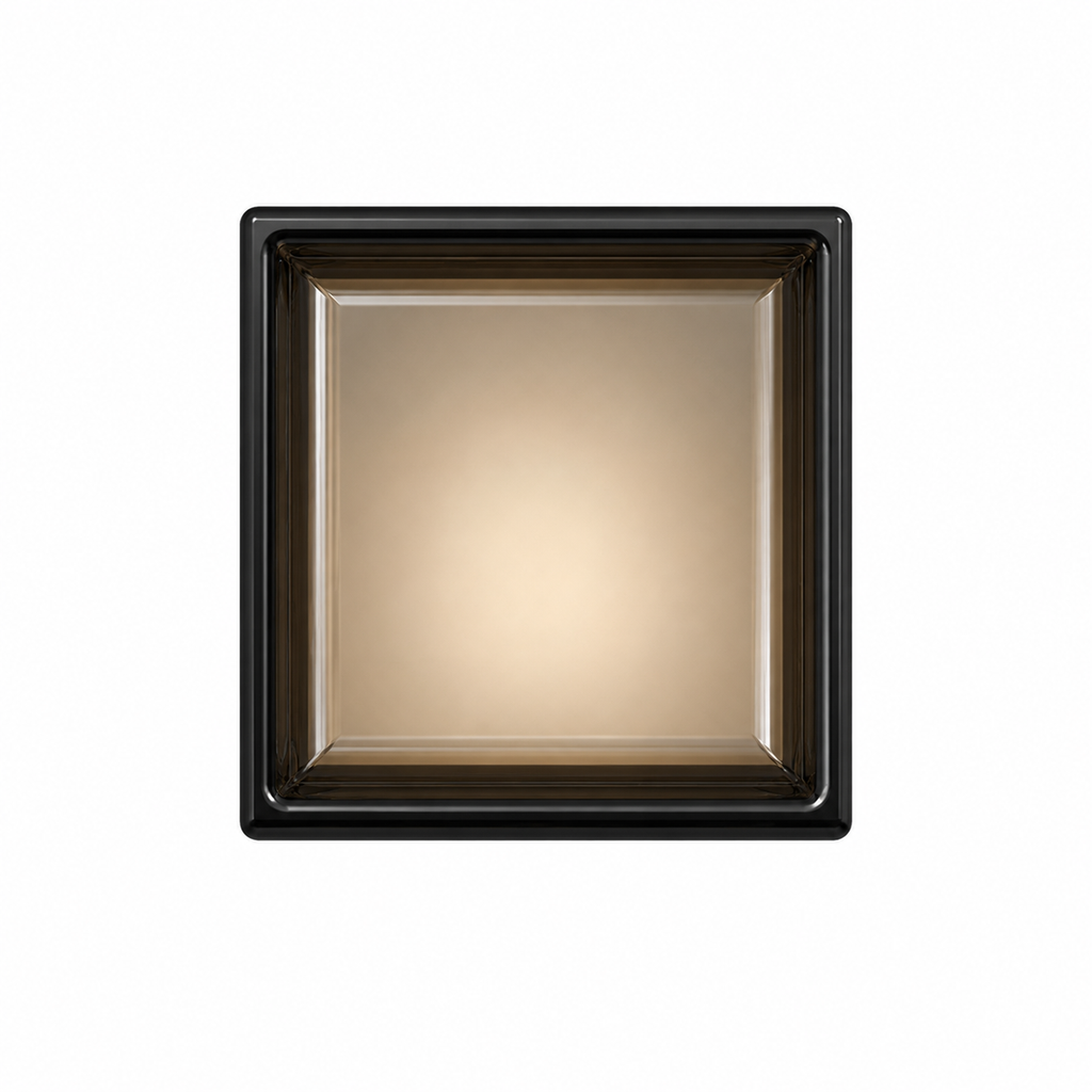 Lampe de chevet murale en verre colorée carré
