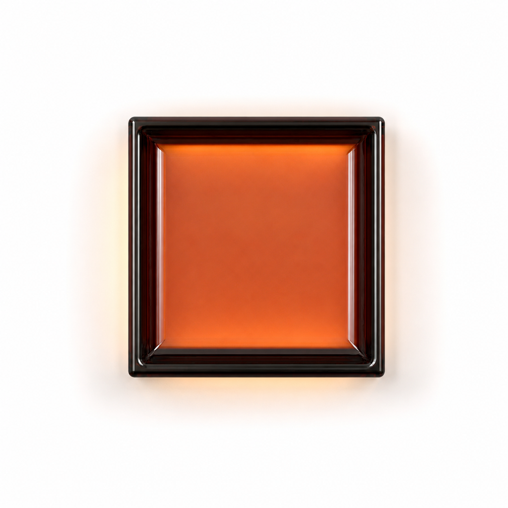 Lampe de chevet murale en verre colorée carré