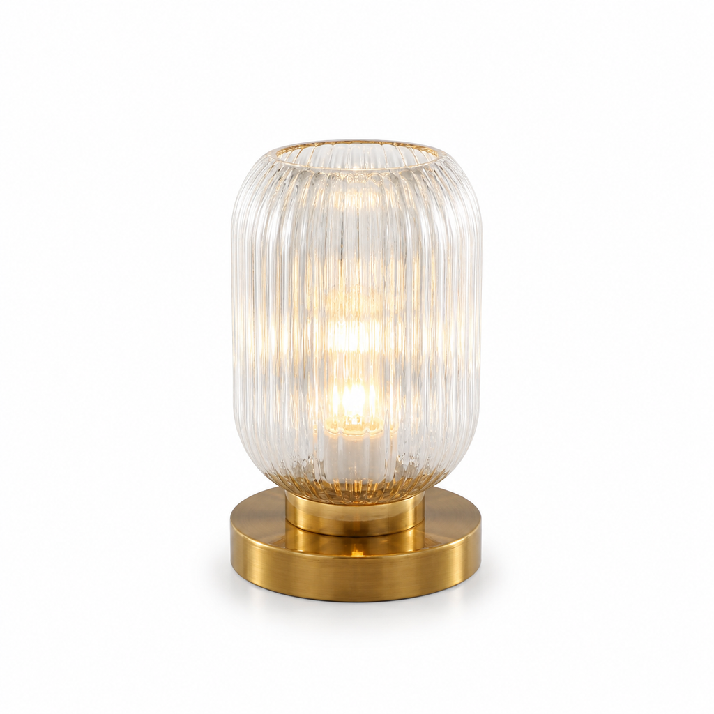 Lampe de chevet design en verre