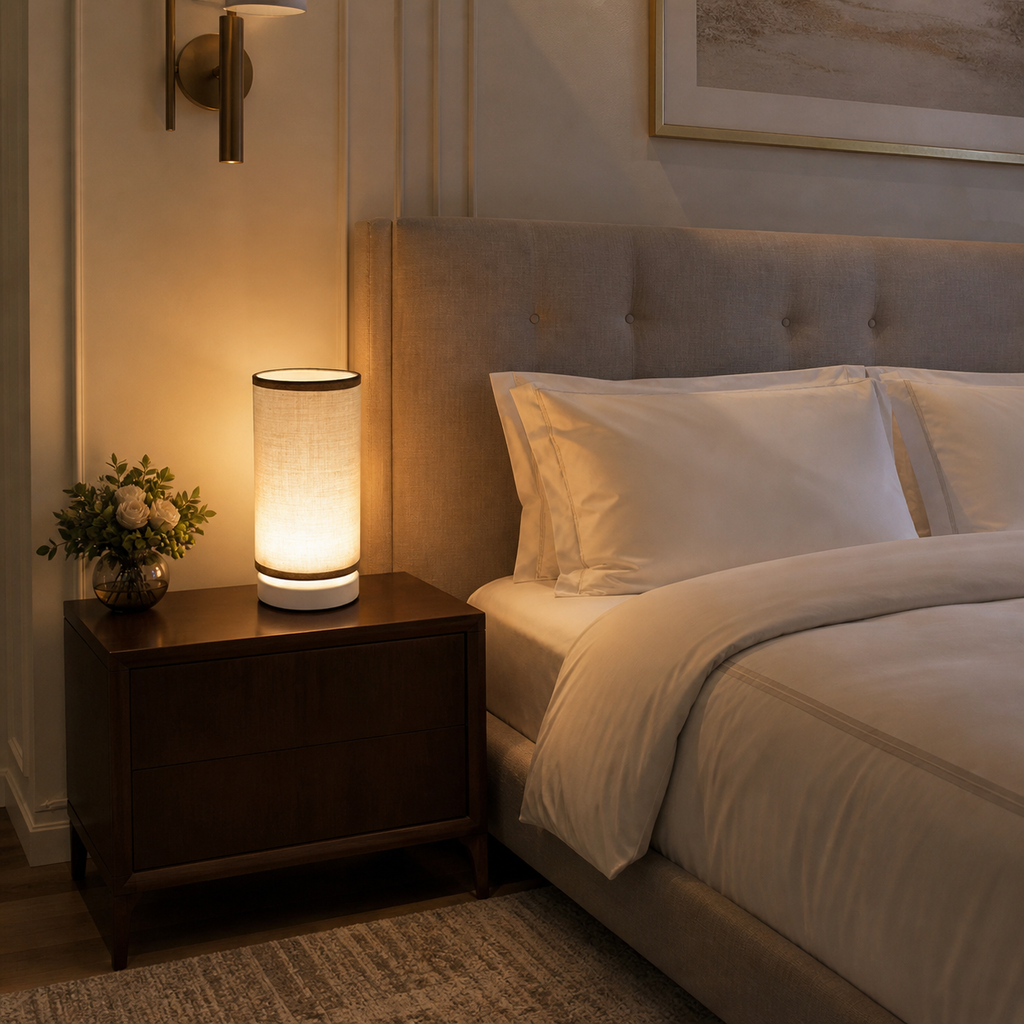 Lampe de chevet scandinave metal