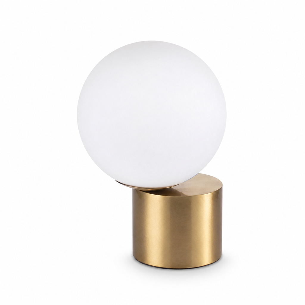 Lampe de chevet originale aluminium cylindre
