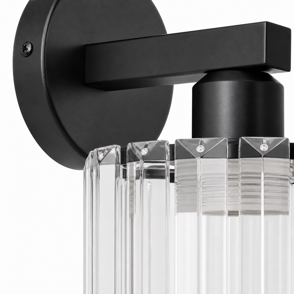 Lampe de chevet murale design verre