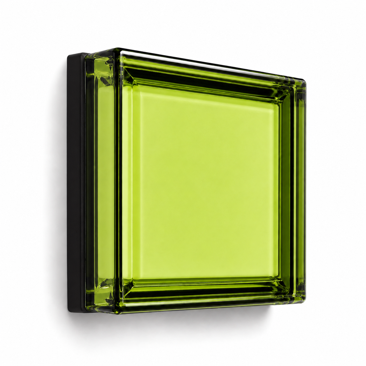 Lampe de chevet murale en verre colorée carré