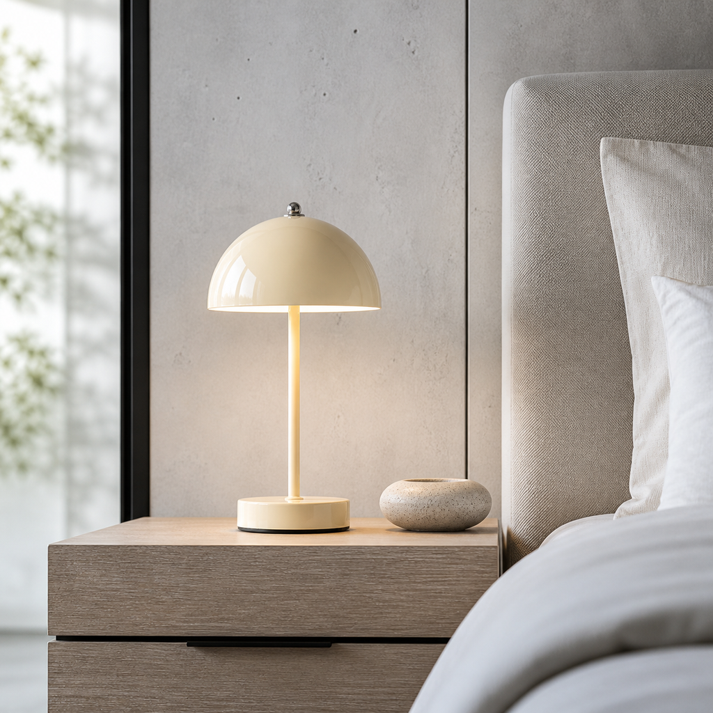 Lampe de chevet colorée design mushroom