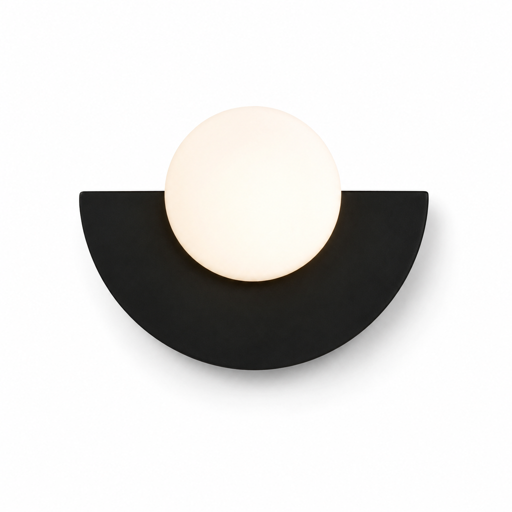 Lampe de chevet demi cercle colorée