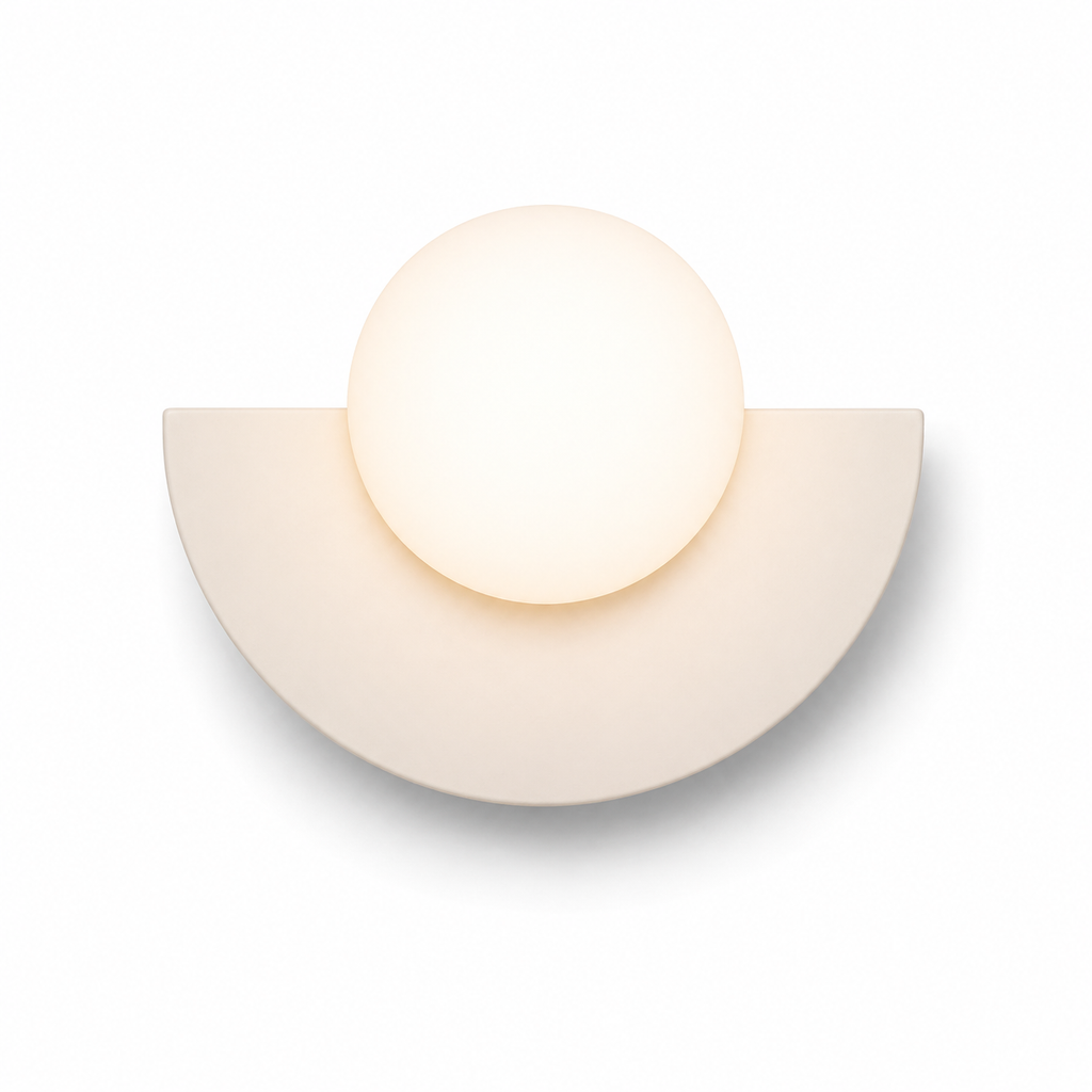 Lampe de chevet demi cercle colorée