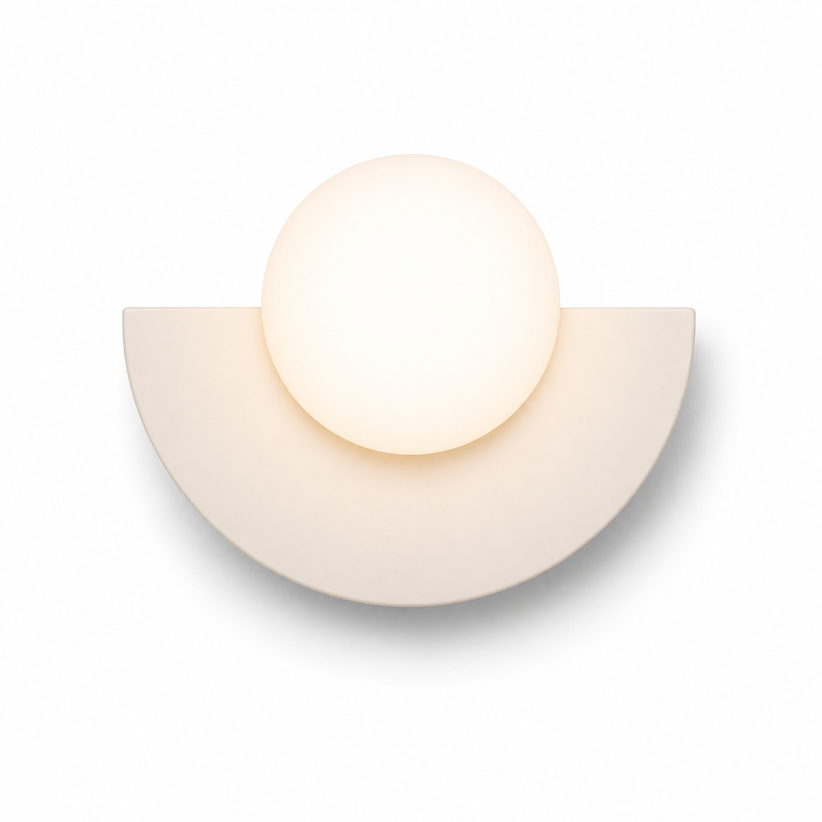 Lampe de chevet demi cercle colorée