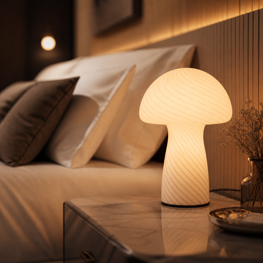 Lampe de chevet champignon