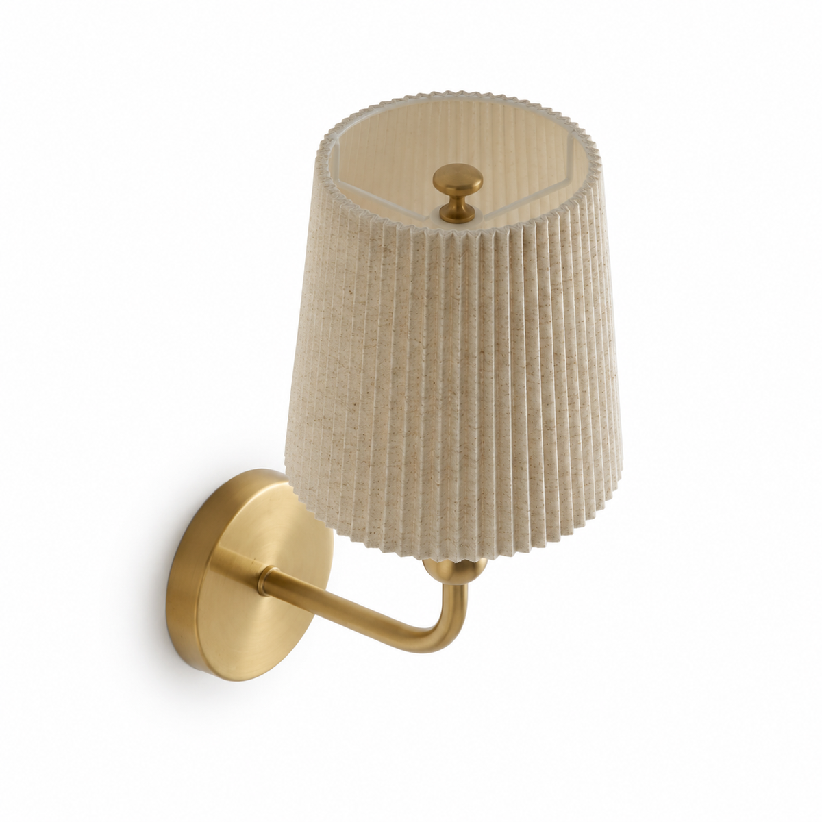 Lampe de chevet classique gold abat-jour