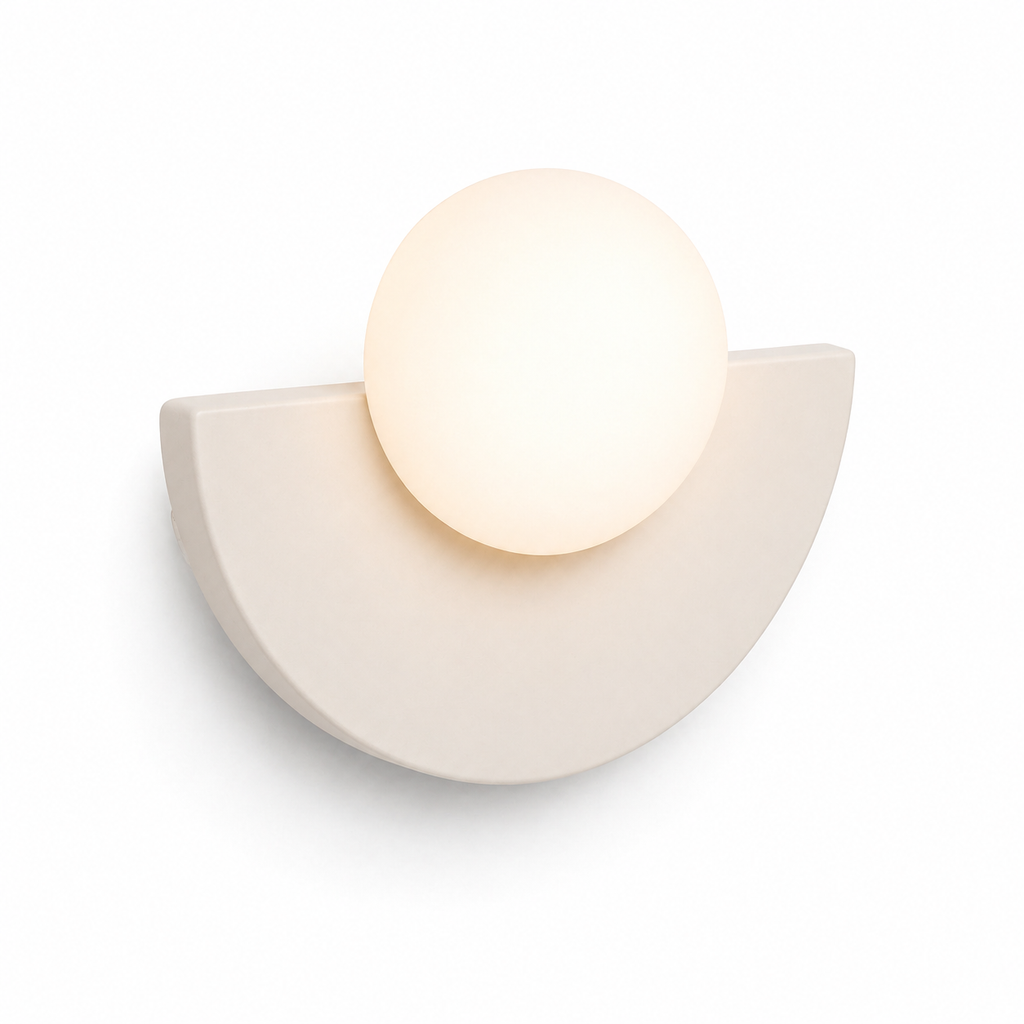 Lampe de chevet demi cercle colorée