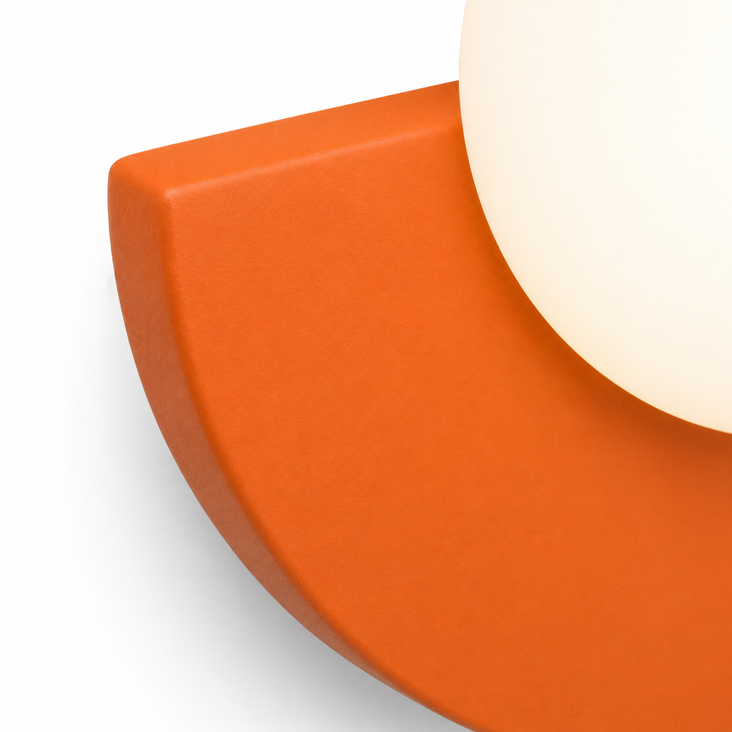 Lampe de chevet demi cercle colorée