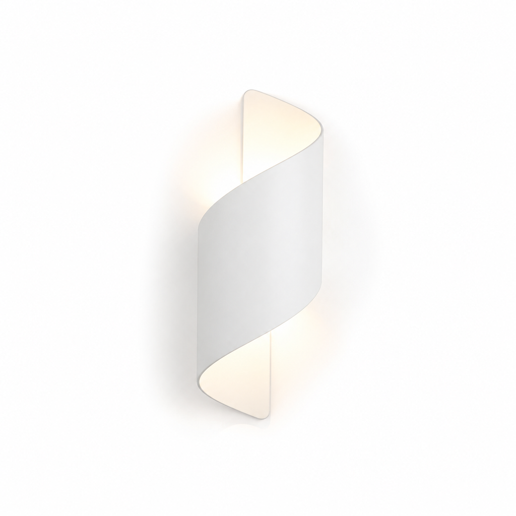 Lampe de chevet murale spirale moderne