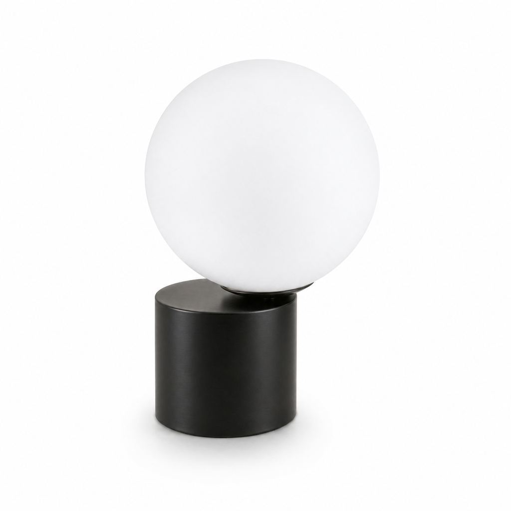 Lampe de chevet originale aluminium cylindre