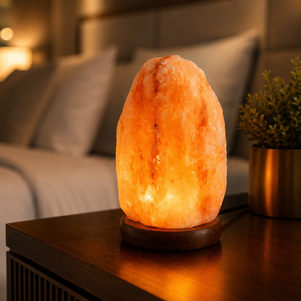 Lampe de chevet sel d’himalaya