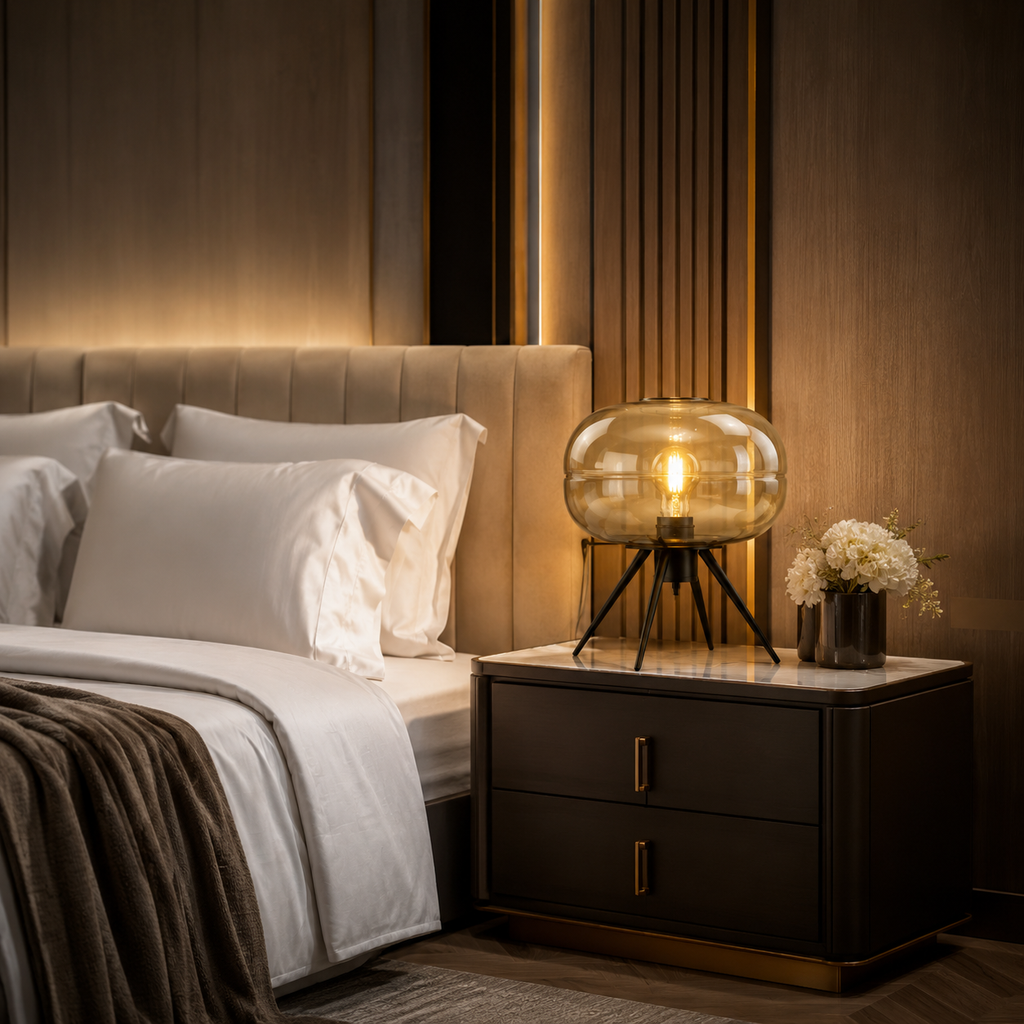 Lampe de chevet design art moderne