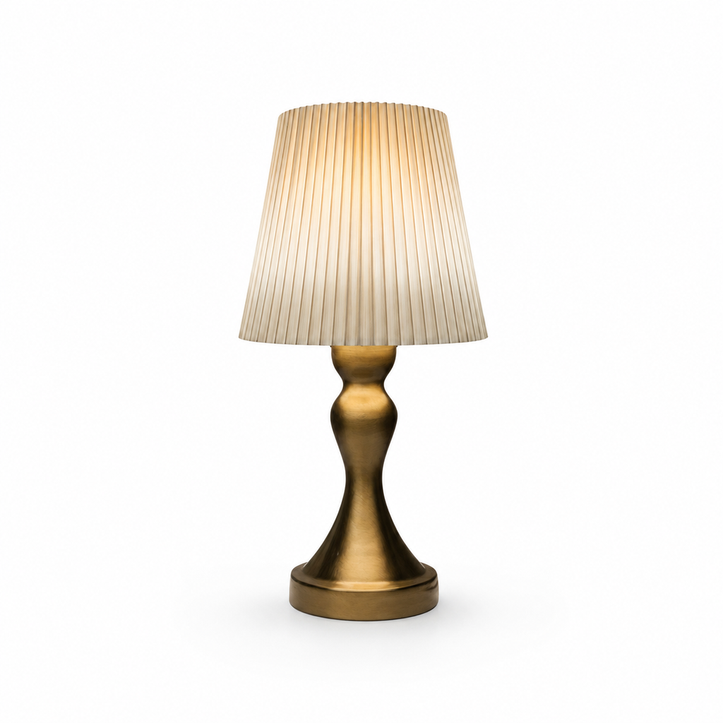 lampe de chevet vintage dorée
