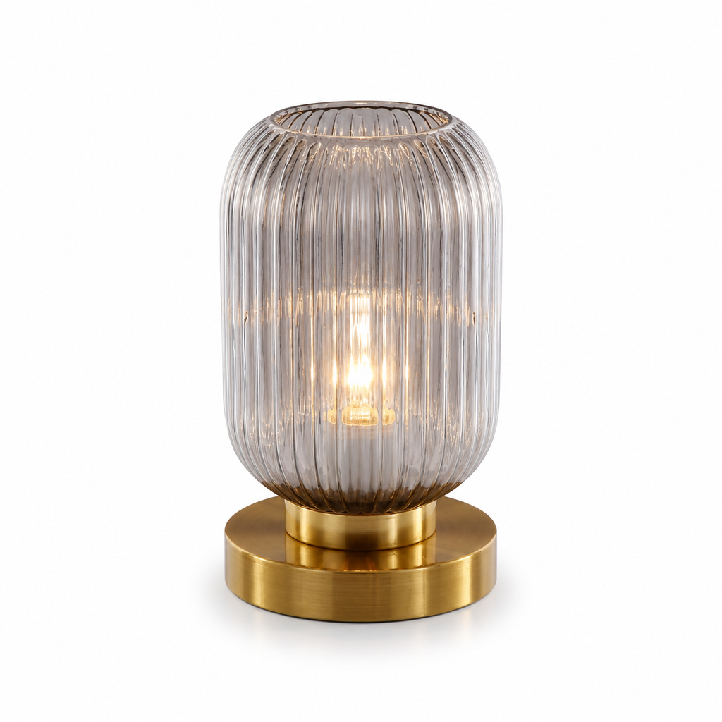 Lampe de chevet design en verre