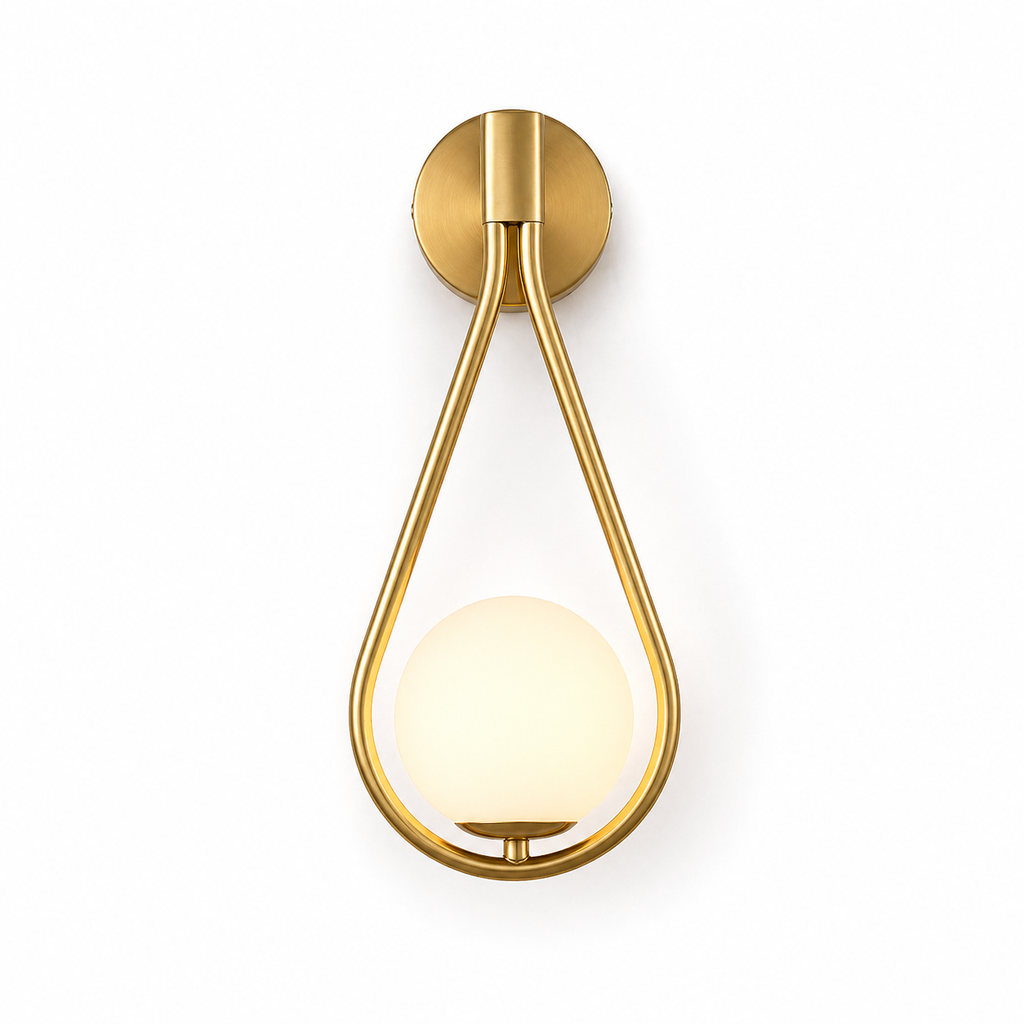 Lampe de chevet murale goute d'eau