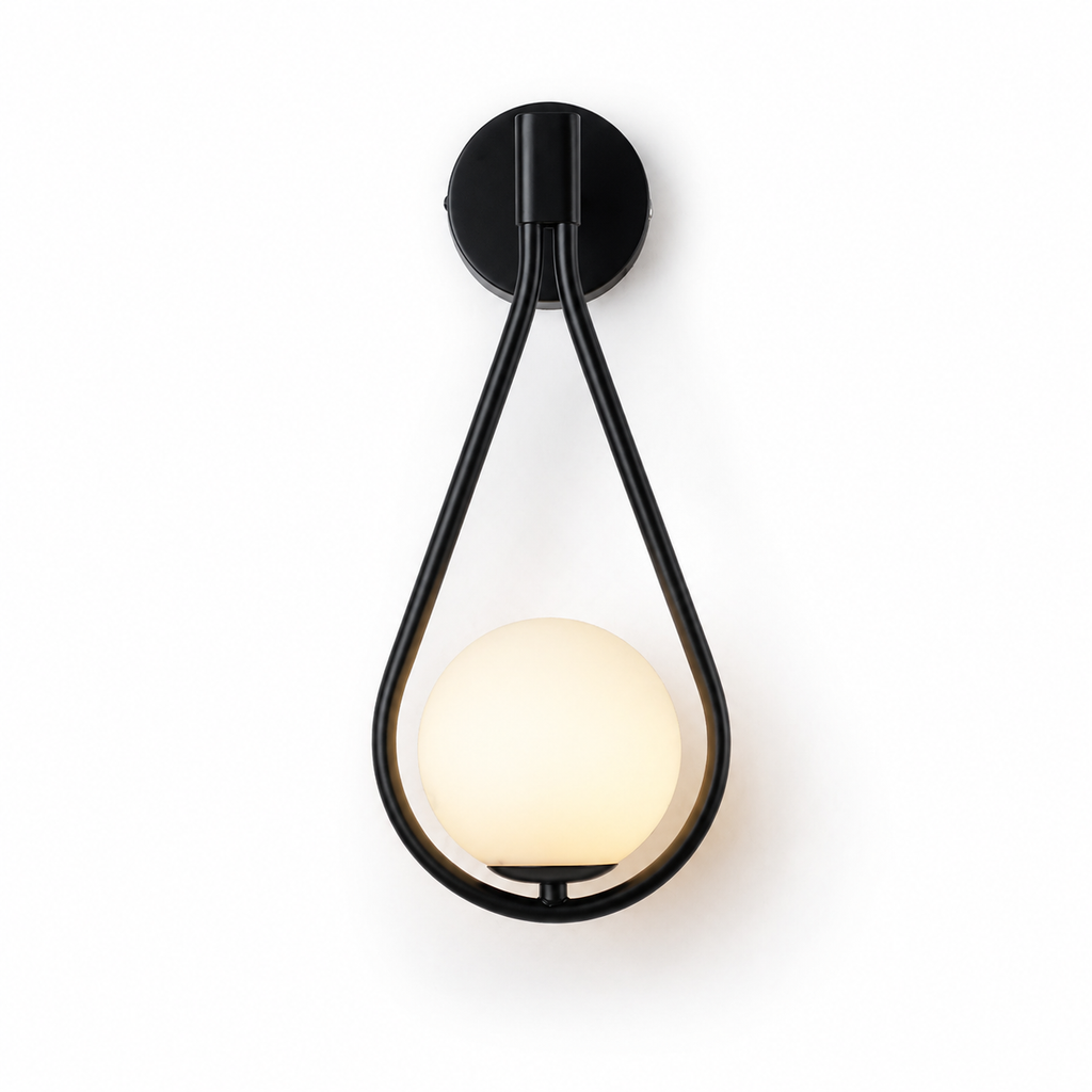 Lampe de chevet murale goute d'eau