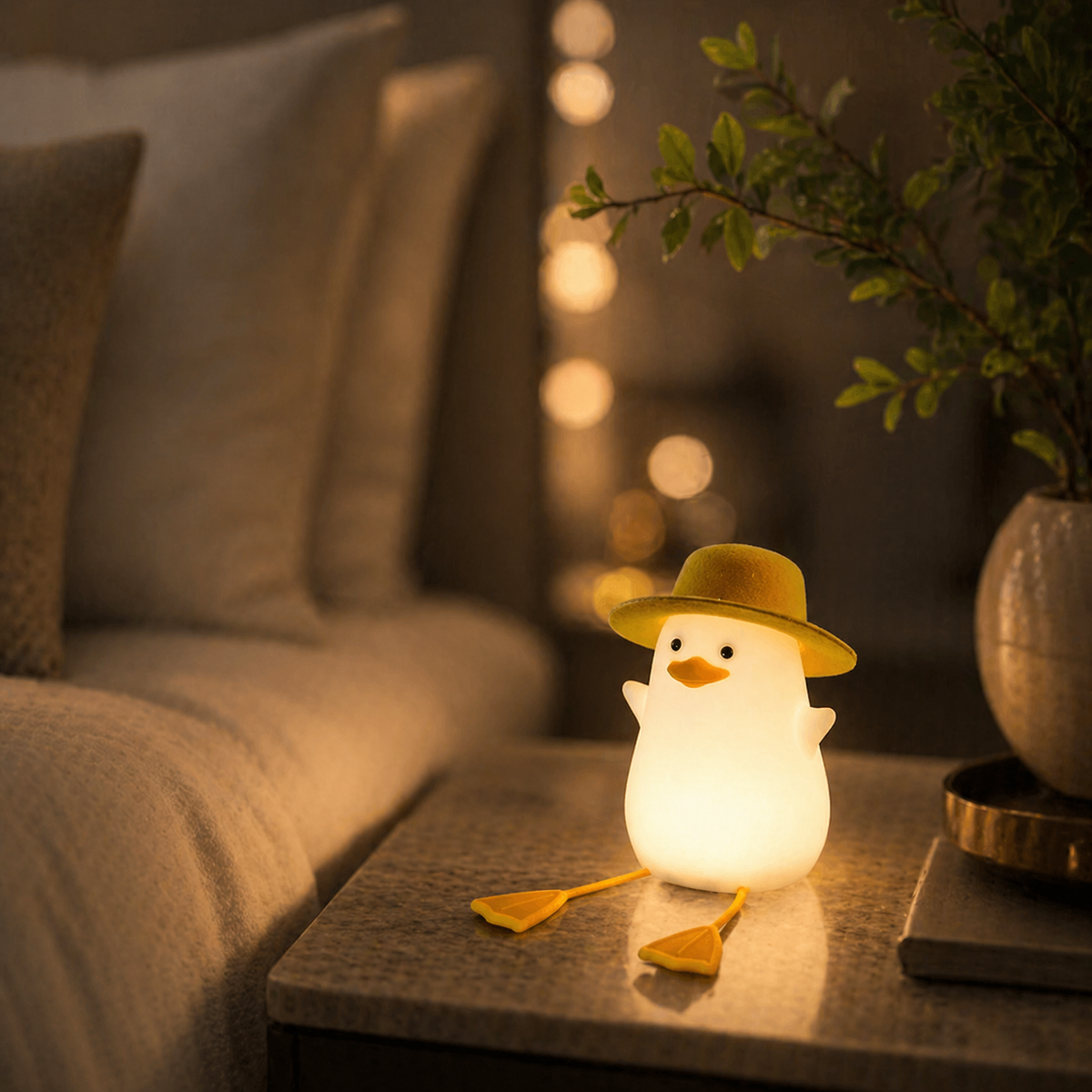 Lampe de chevet enfant pingouin