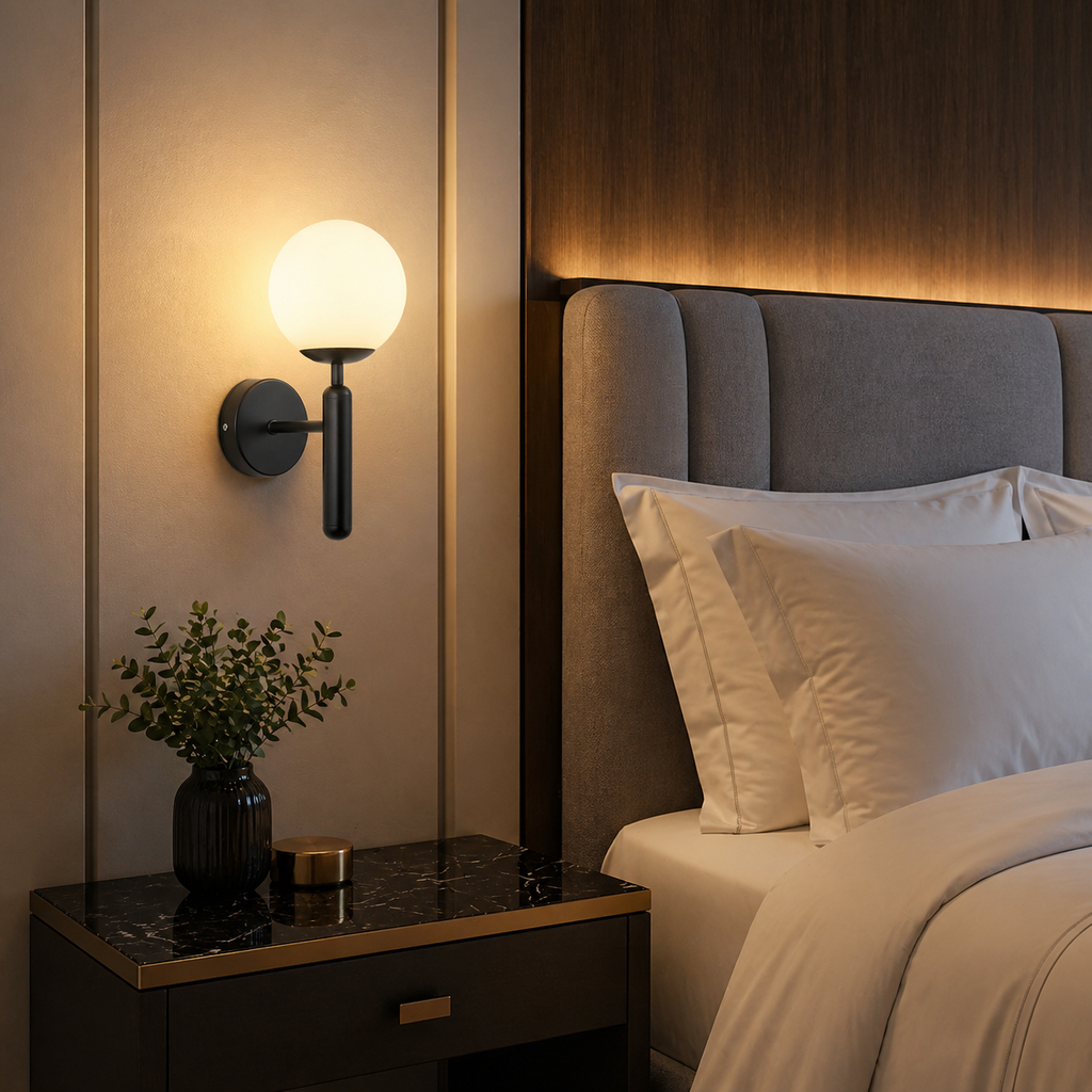 Lampe de chevet murale ronde