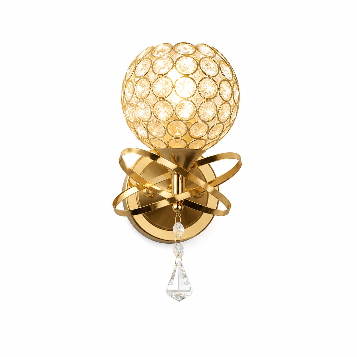 Lampe de chevet dorée originale