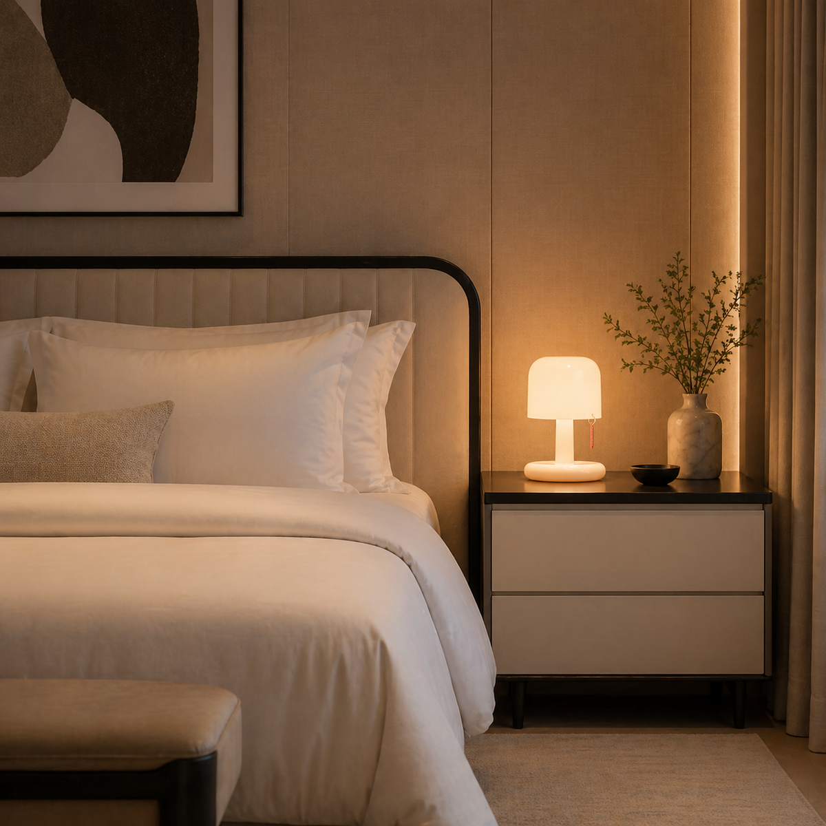 Lampe de chevet design sans fil