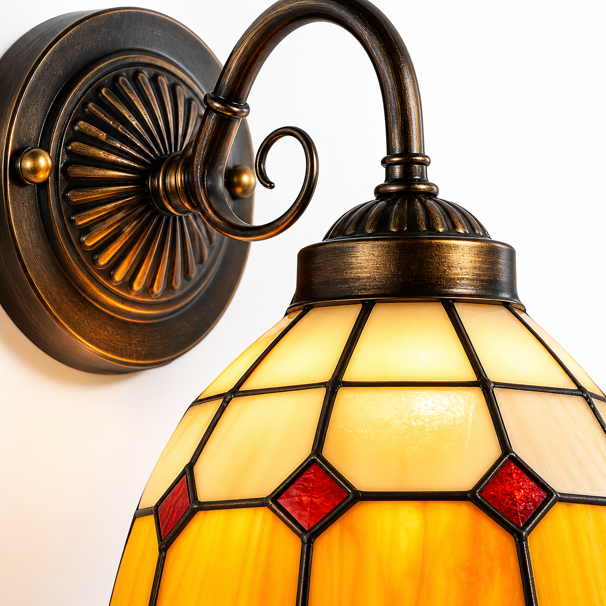 Lampe de chevet vintage colorée