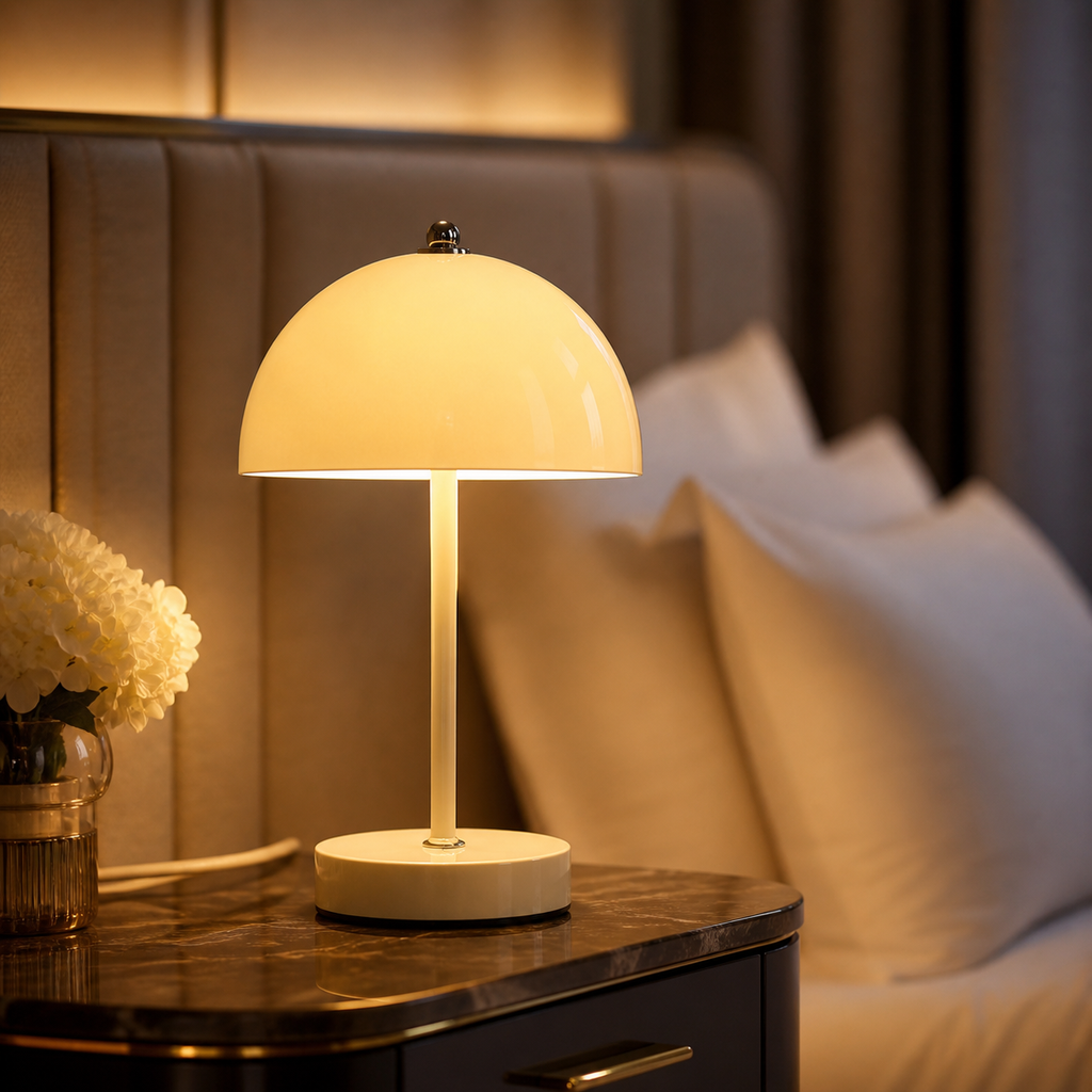 Lampe de chevet colorée design mushroom