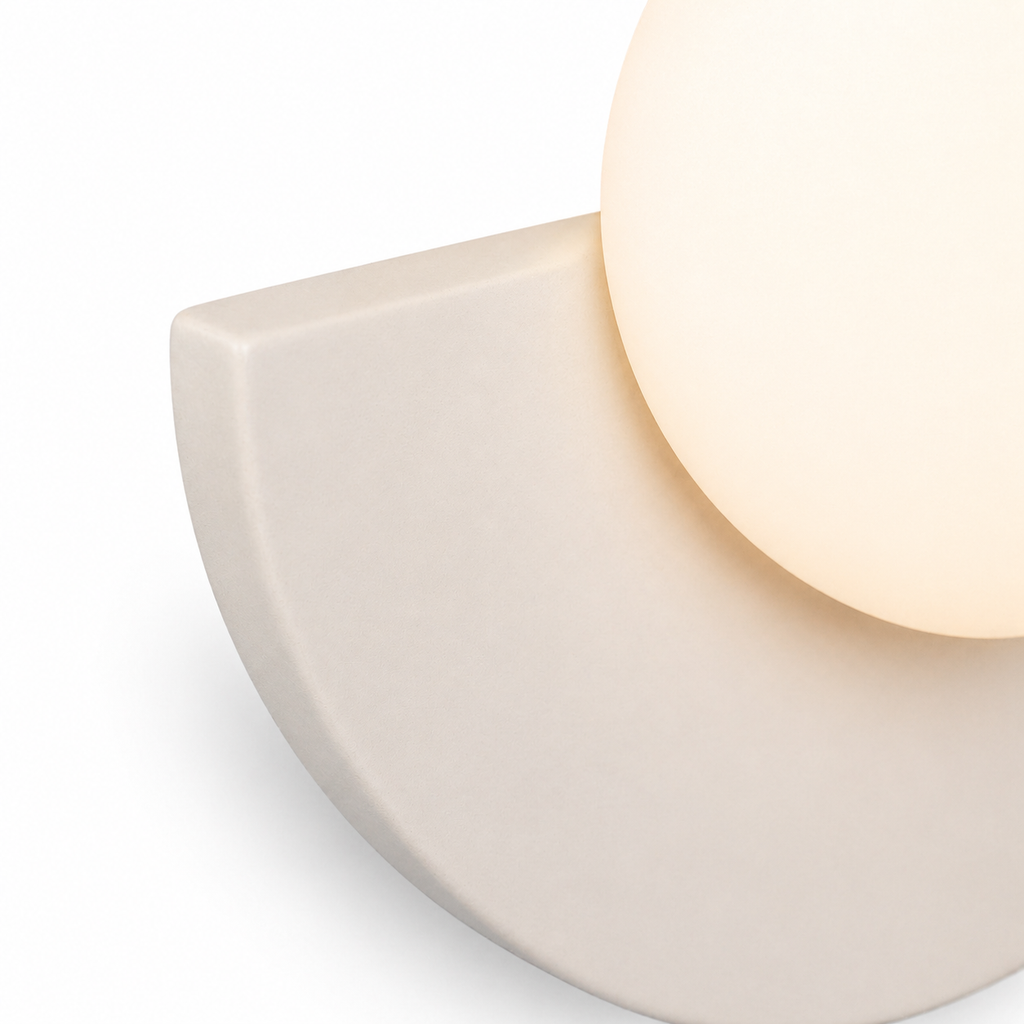 Lampe de chevet demi cercle colorée