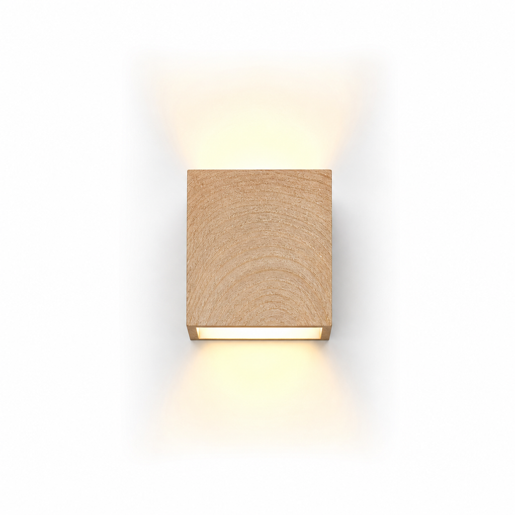 Lampe de chevet murale carré minimaliste