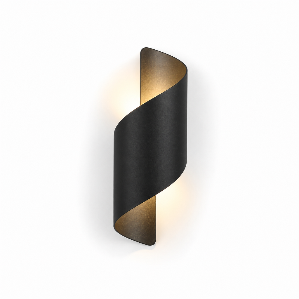 Lampe de chevet murale spirale moderne