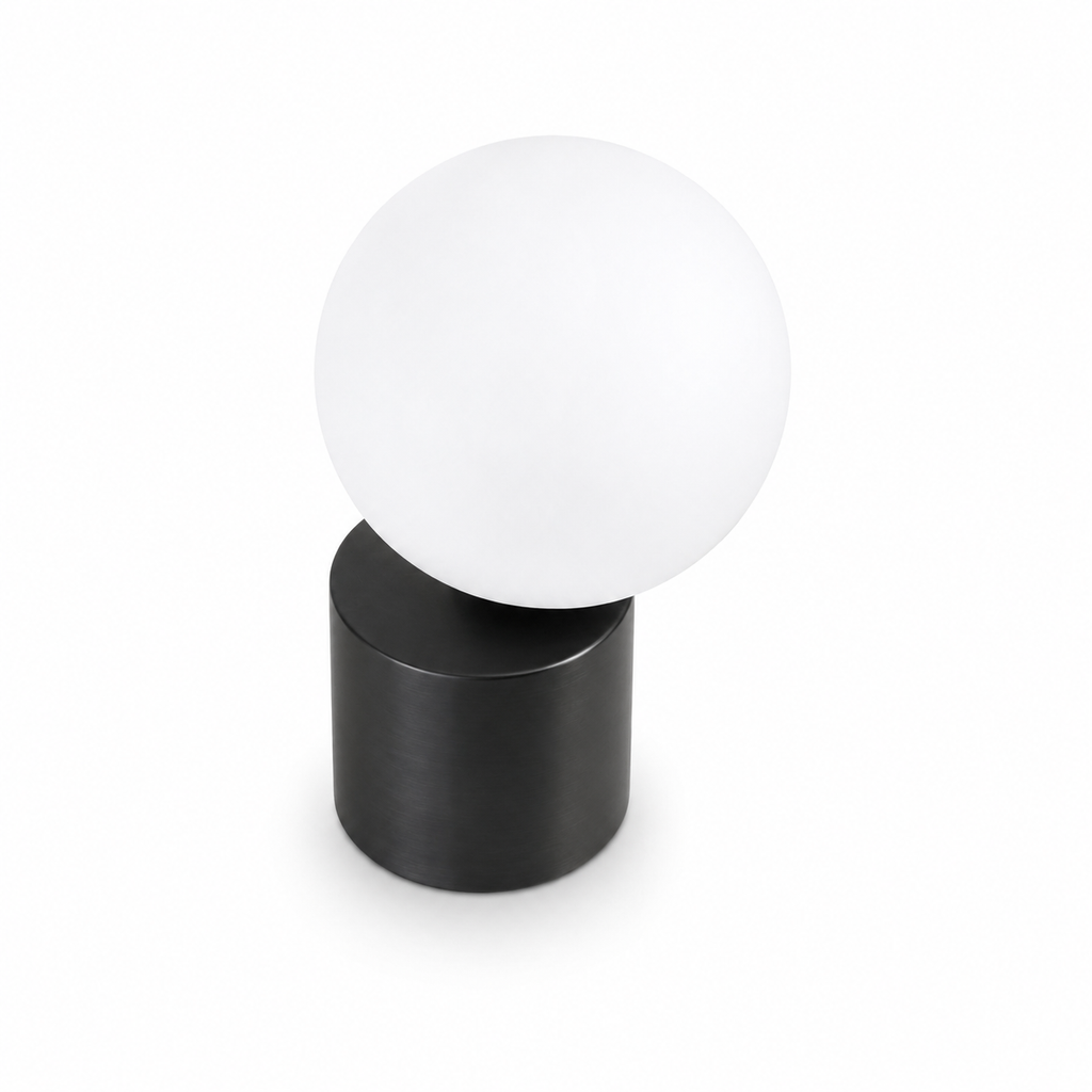 Lampe de chevet originale aluminium cylindre