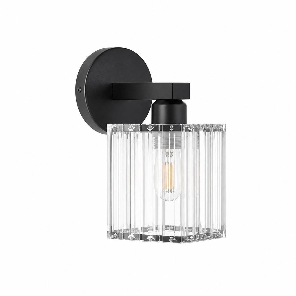 Lampe de chevet murale design verre