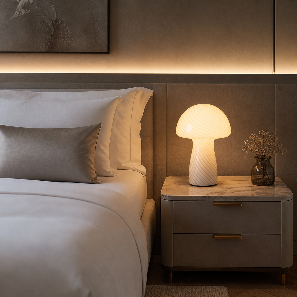 Lampe de chevet champignon