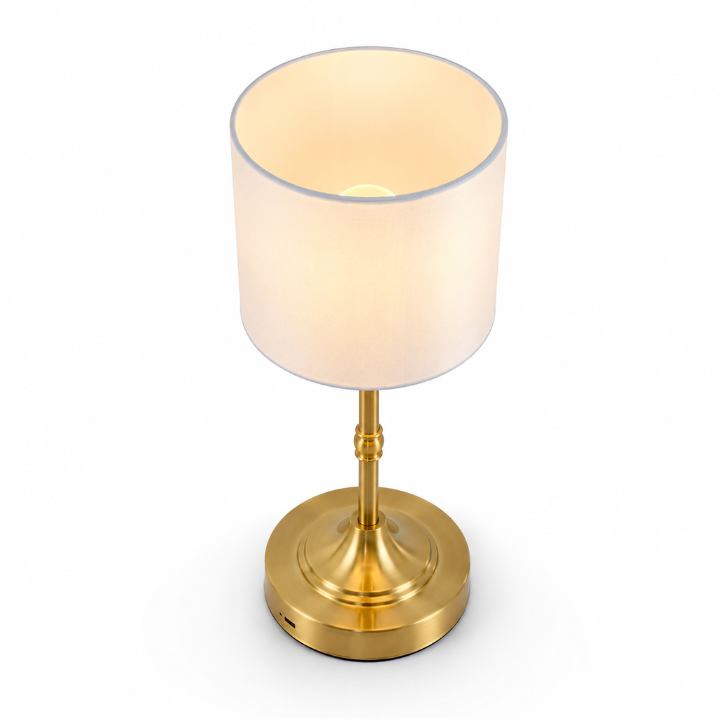 Lampe de chevet classique dorée