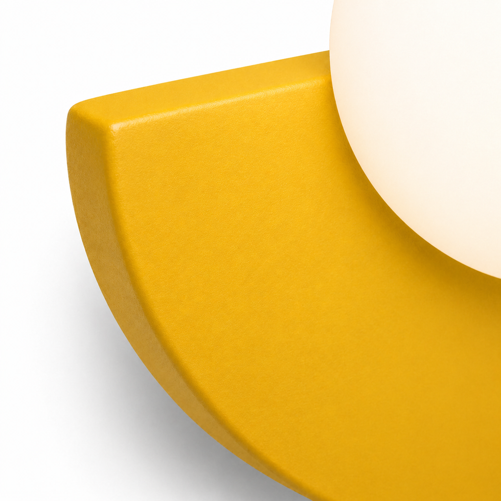 Lampe de chevet demi cercle colorée