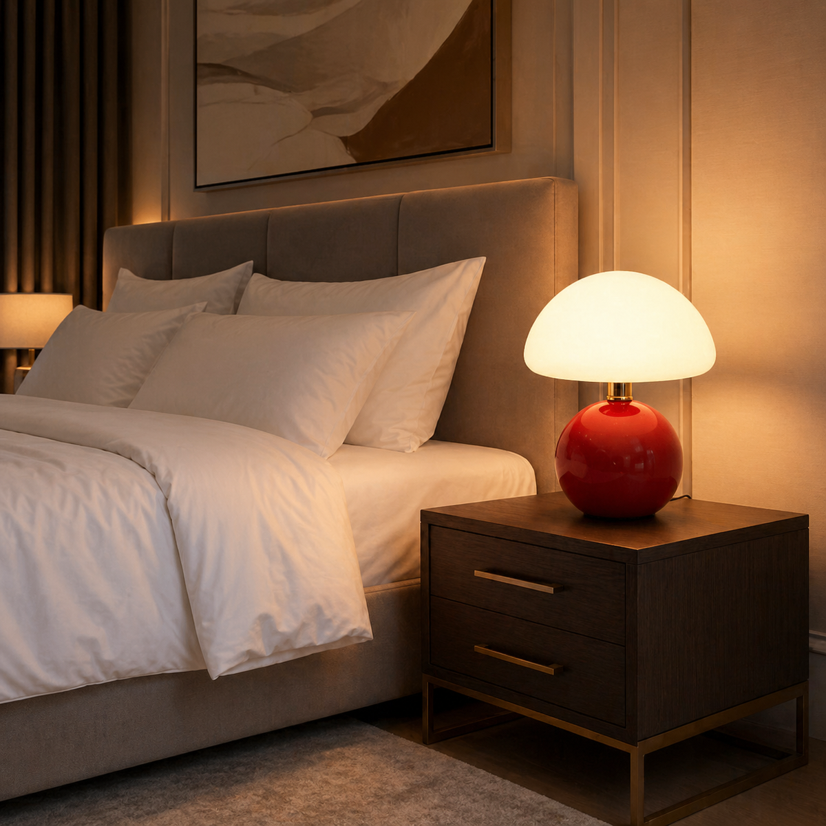 Lampe de chevet minimaliste colorée